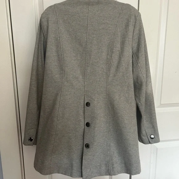 CAbi Cavalry Jacket Light Gray Outerwear - Picture 8 of 8